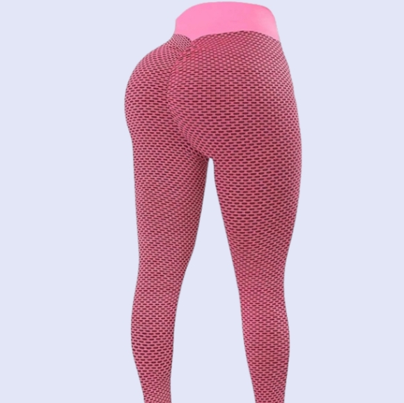 4 Pack Women's Scrunch Leggings Comfy Bubble Texture Causal Active Wear - Picture 5 of 6